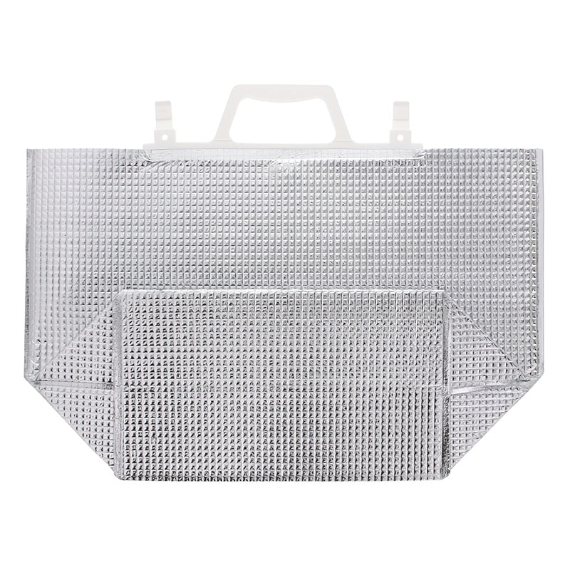 モロフジ 手提げ保冷角底袋 小 白取手 200枚/箱(ご注文単位1箱)【直送品】