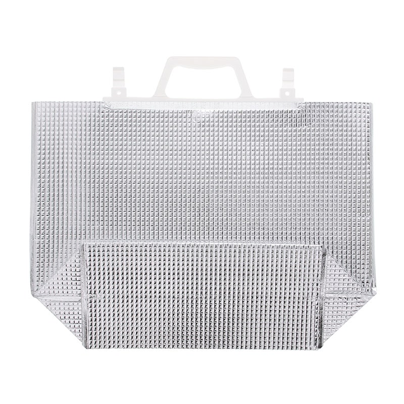 モロフジ 手提げ保冷角底袋 アイスM 白取手 200枚/箱(ご注文単位1箱)【直送品】