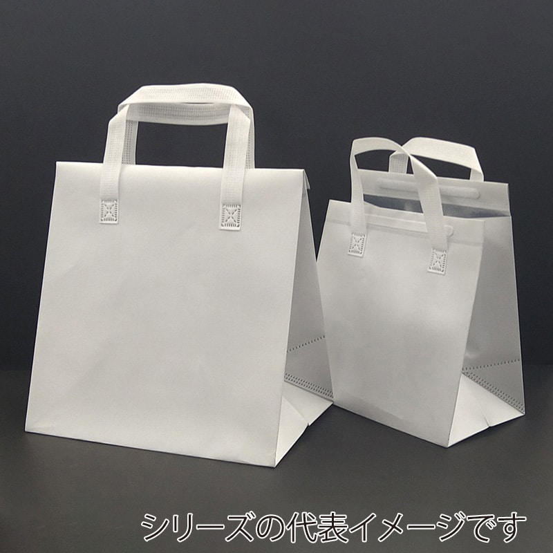 モロフジ 不織布保冷バッグ 白 特大 0109258 20枚/袋（ご注文単位10袋）【直送品】