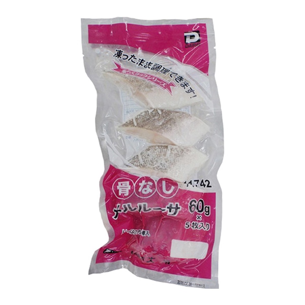 楽らく骨なしメルルーサ 60g×5枚 冷凍 1個※軽（ご注文単位1個）※注文上限数12まで【直送品】