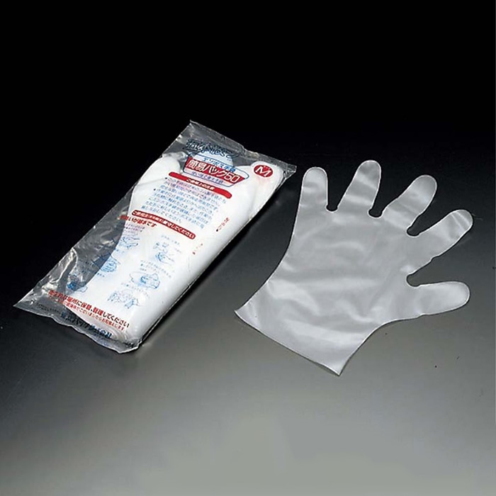 東京パック エンボス　手袋　#30（五本絞り）50枚入 M　30μ  1袋（ご注文単位1袋）【直送品】