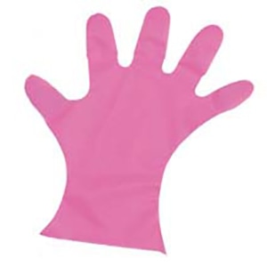 東京パック カラーマイジャストグローブ　#28　化粧箱 五本絞り　200枚入　L　27μ　ピンク  1箱（ご注文単位1箱）【直送品】