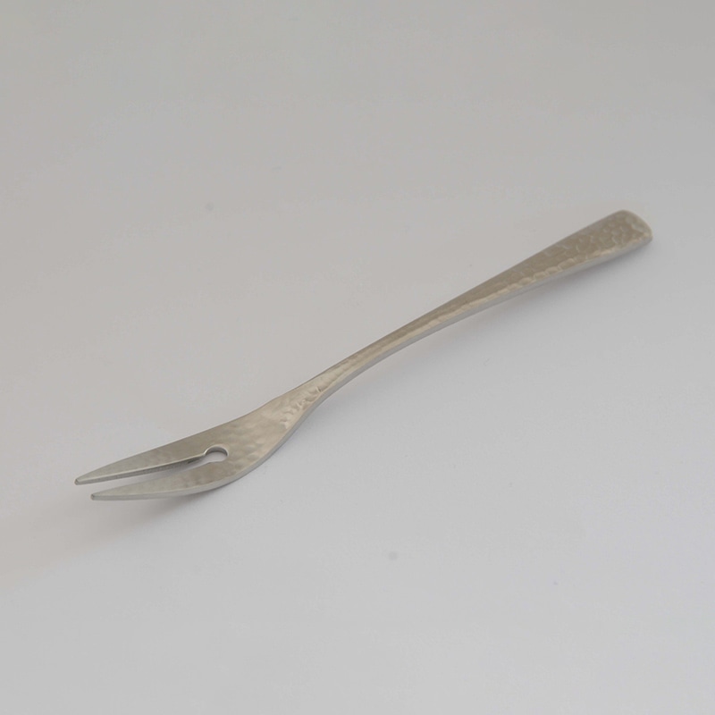 18-8　和味　槌目入　ヒメフォーク   1個（ご注文単位1個）【直送品】