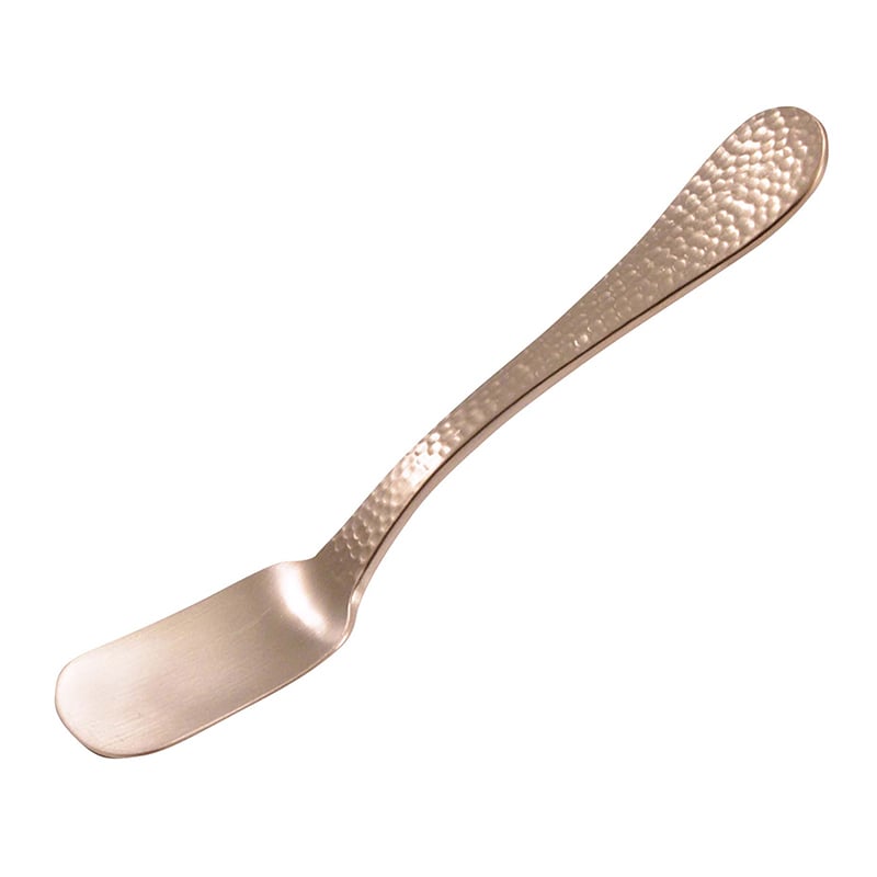 ワダコーポレーション 純銅　槌目アイスクリームスプーン　ピンクゴールド   1個（ご注文単位1個）【直送品】