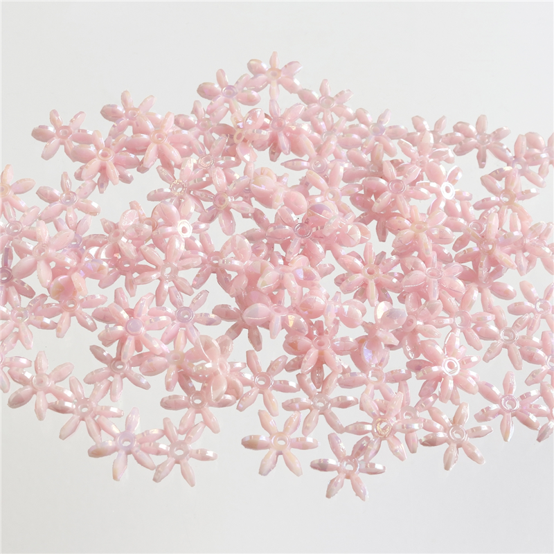 島村 フラワービーズ 200個入り デラックスDX 7mm うすピンク ASH-FL7-14 1袋(ご注文単位1袋)【直送品】