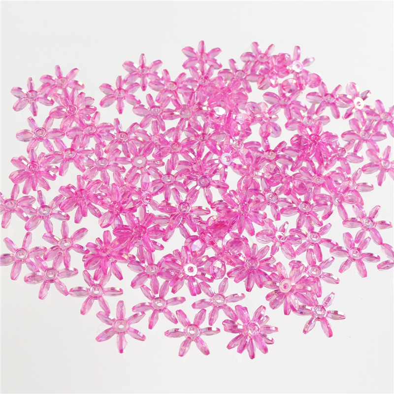 島村 フラワービーズ 200個入り デラックスDX 7mm ショッキングピンク ASH-FL7-15 1袋(ご注文単位1袋)【直送品】