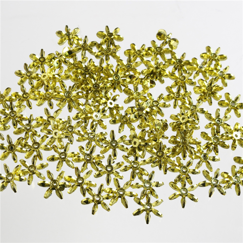 島村 フラワービーズ 200個入り デラックスDX 7mm ゴールド ASH-FL7-G 1袋(ご注文単位1袋)【直送品】