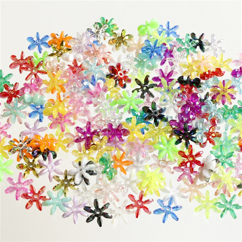 島村 フラワービーズ 200個入り デラックスDX 14mm MIX ASH-FL14-MIX 1袋(ご注文単位1袋)【直送品】