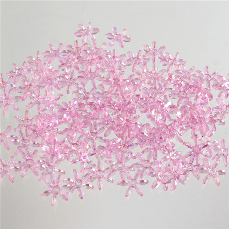 島村 フラワービーズ 200個入り デラックスDX 14mm ピンク ASH-FL14-3 1袋(ご注文単位1袋)【直送品】