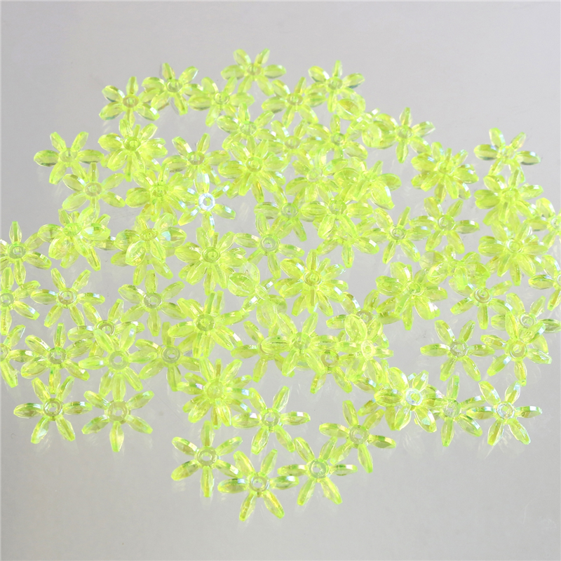 島村 フラワービーズ 200個入り デラックスDX 14mm ライトグリーン ASH-FL14-6 1袋(ご注文単位1袋)【直送品】