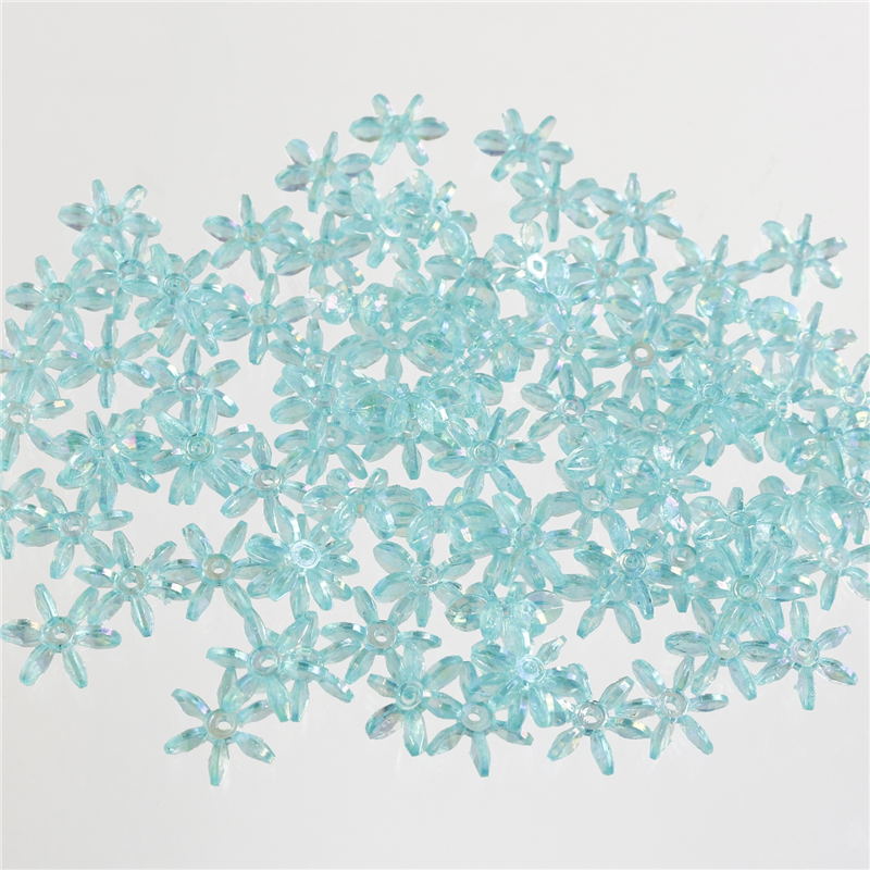 島村 フラワービーズ 200個入り デラックスDX 14mm ライトブルー ASH-FL14-7 1袋(ご注文単位1袋)【直送品】