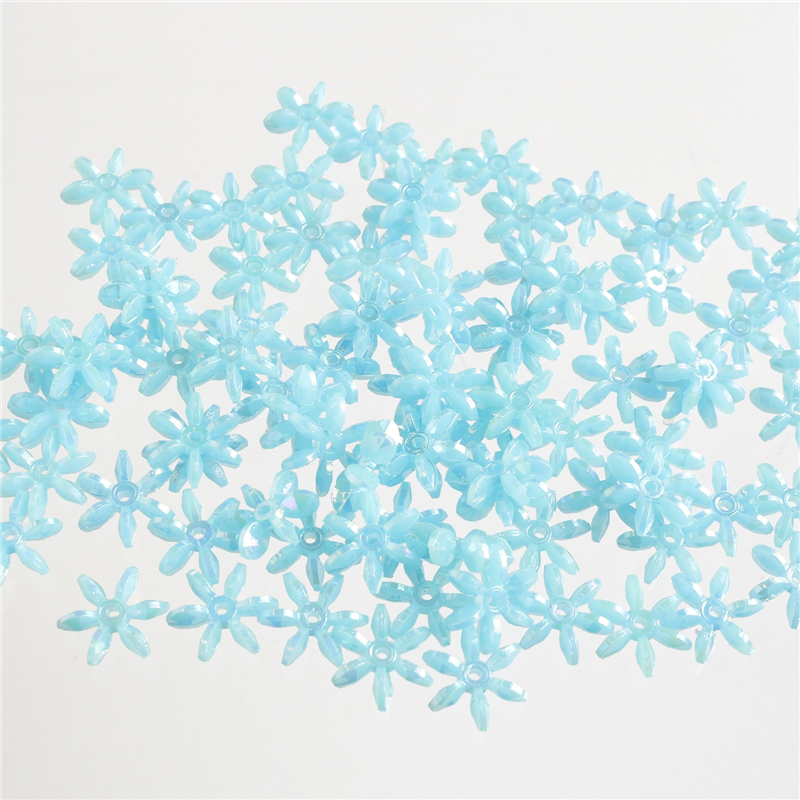 島村 フラワービーズ 200個入り デラックスDX 14mm ライトブルー ASH-FL14-19 1袋（ご注文単位1袋）【直送品】