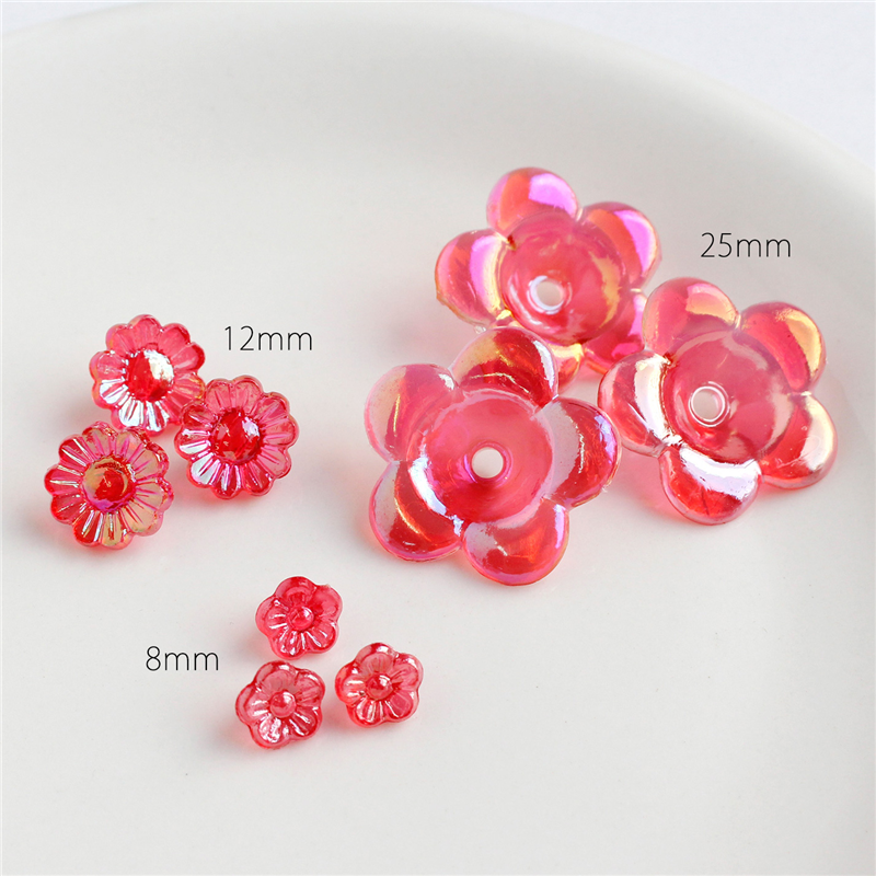 島村 ニューフラワービーズ 100個入り デラックスDX 12mm MIX ASH-NYFL12DX-MIX 1袋（ご注文単位1袋）【直送品】