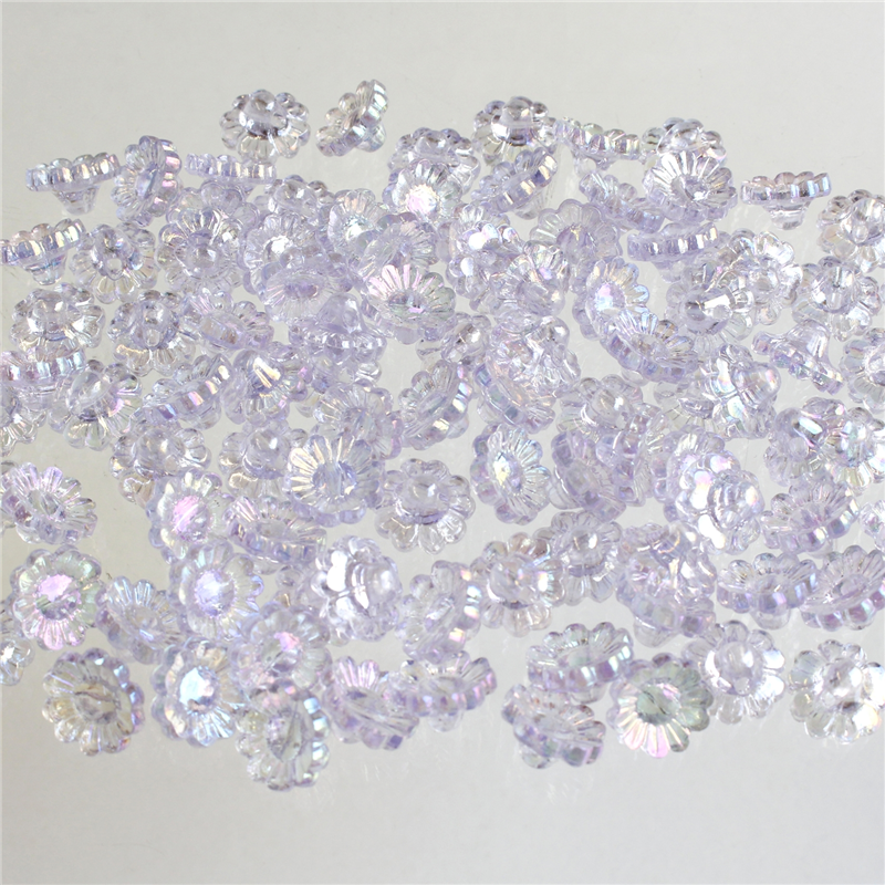 島村 ニューフラワービーズ 100個入り デラックスDX 12mm ライトパープル ASH-NYFL12DX-9 1袋（ご注文単位1袋）【直送品】