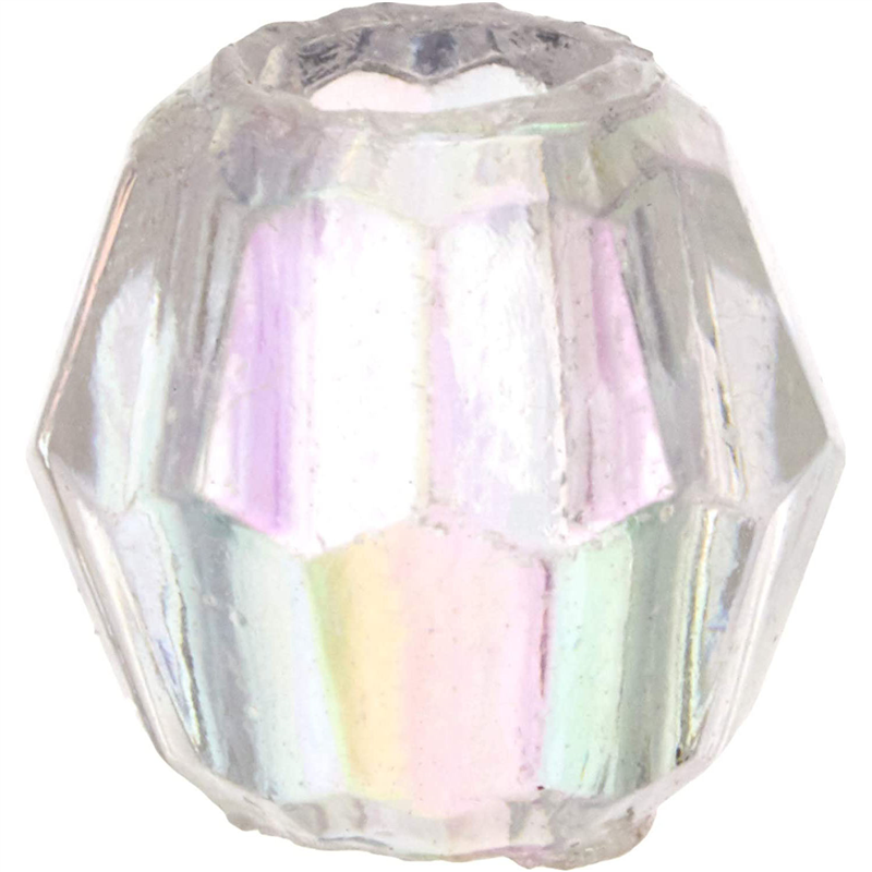 島村 カットビーズ 200個入り デラックスDX 8mm オーロラ クリア ASH-DX8C-2 1袋（ご注文単位1袋）【直送品】