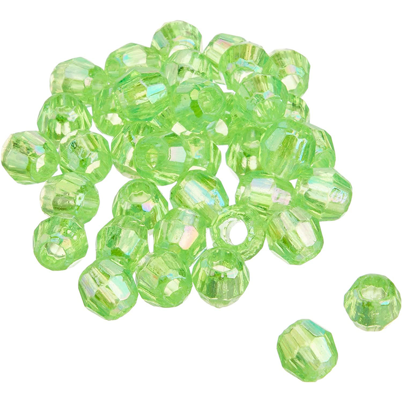 島村 カットビーズ 200個入り デラックスDX 8mm ライトグリーン ASH-DX8C-10 1袋（ご注文単位1袋）【直送品】