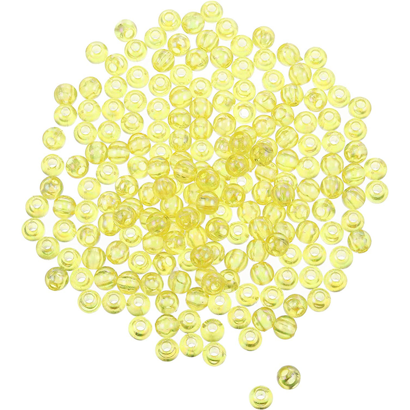 島村 丸ビーズ 200個入り デラックスDX 8mm イエロー ASH-DX8M-5 1袋（ご注文単位1袋）【直送品】