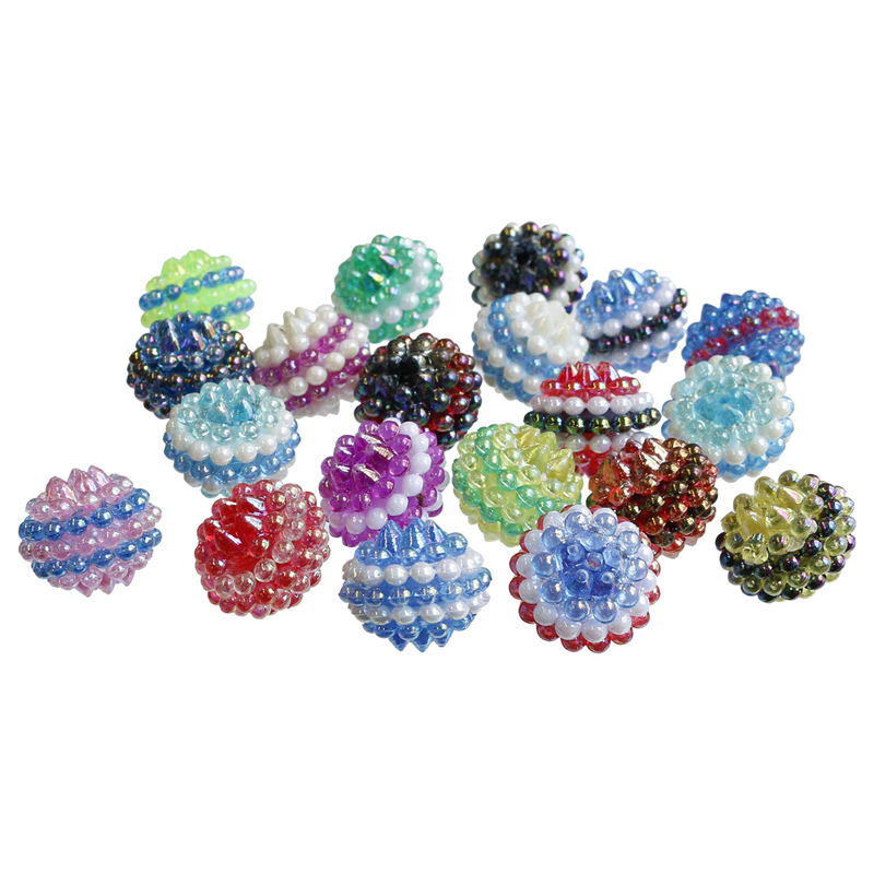 島村 ベリービーズ 20個入り DX 15mm MIX ASH-BL15-MIX 1袋（ご注文単位1袋）【直送品】