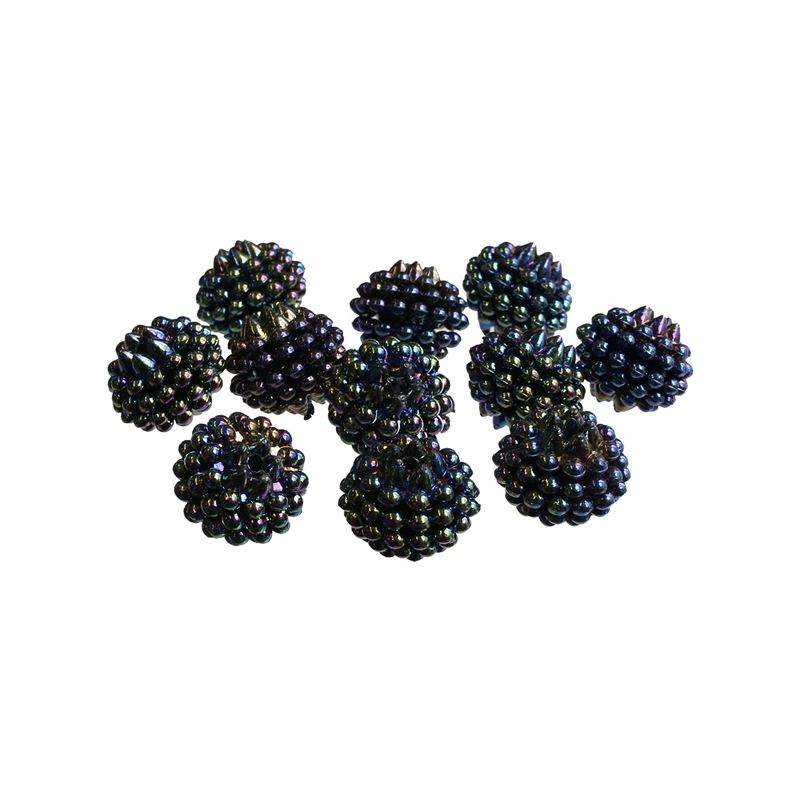 島村 ベリービーズ 50個入り DX 8mm 玉虫色 ASH-BL8-11 1袋（ご注文単位1袋）【直送品】