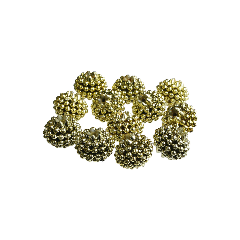 島村 ベリービーズ 50個入り DX 8mm ゴールド ASH-BL8-G 1袋（ご注文単位1袋）【直送品】