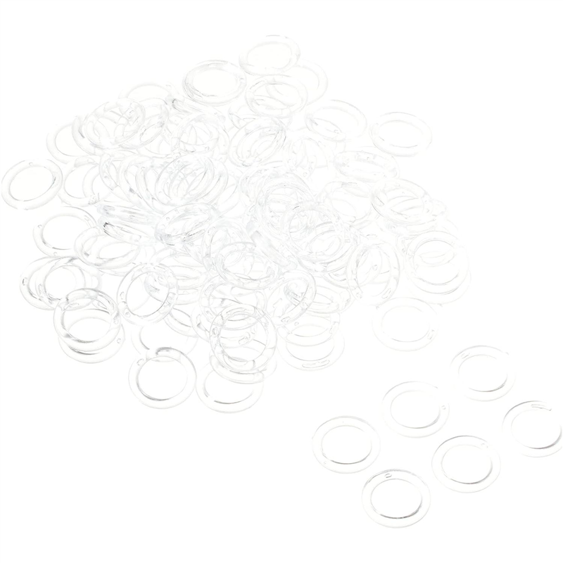 島村 シマムラ プラスチックリング 100個入り 18mm 透明 SSH-PR18 1袋(ご注文単位1袋)【直送品】