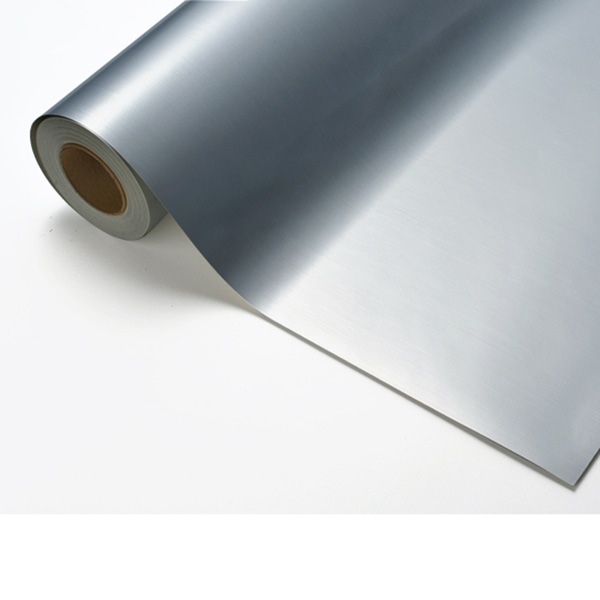 中川ケミカル 装飾用シート カッティングシート メタリック HLー81 ヘアライン銀艶 1個(ご注文単位1個)【直送品】