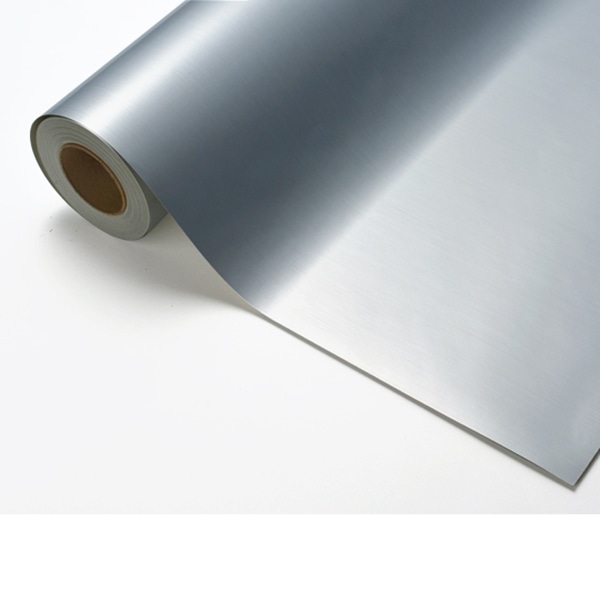 中川ケミカル 装飾用シート カッティングシート メタリック HLー82 ヘアライン銀消 1個(ご注文単位1個)【直送品】