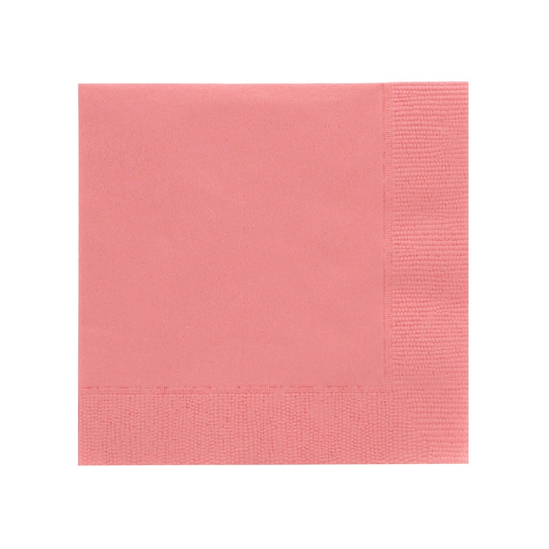 オリエンタル紙業 カラー紙ナプキン 2プライナプキン 4折 約25cm プラム 50枚/袋