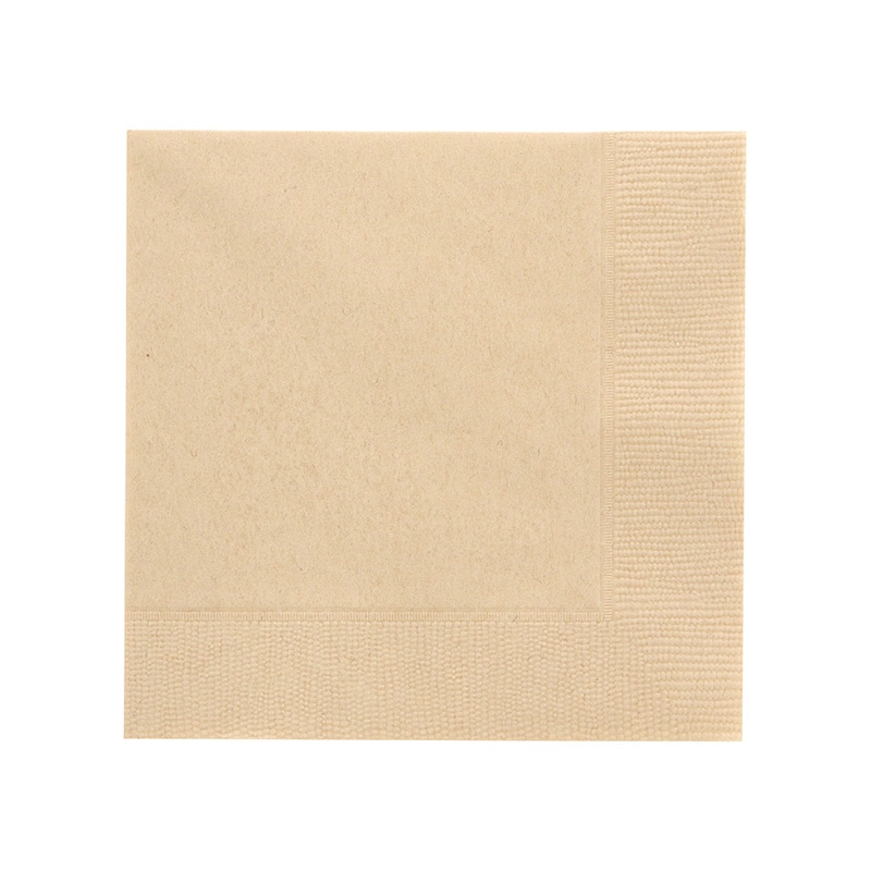 オリエンタル紙業 紙ナプキン テイスティーカラー 2プライ 245mm角 4折 SC-24 カフェオレ 50枚/袋（ご注文単位60袋）【直送品】