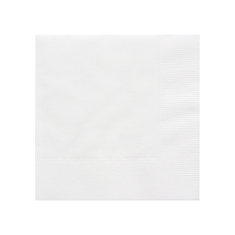 オリエンタル紙業 紙ナプキン 2プライナプキン 4折 約25cm 白無地 50枚/袋