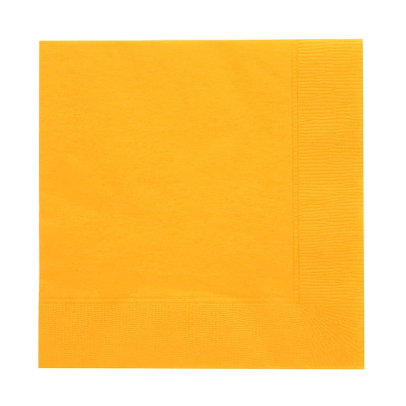 オリエンタル紙業 紙ナプキン テイスティーカラー 2プライ 325mm角 4折 MC-24 レモン 50枚/束（ご注文単位60束）【直送品】