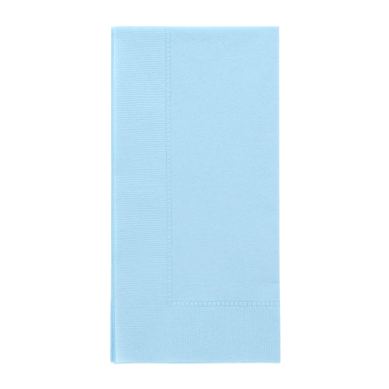 オリエンタル紙業 ペーパーナプキン 2プライ レギュラーカラー L 445mm角 8折 50枚入 LUC-28 ブルー 50枚/袋（ご注文単位40袋）【直送品】