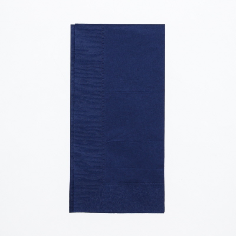 オリエンタル紙業 カラー紙ナプキン 2プライナプキン 8折 約45cm フレンチブルー 50枚/袋