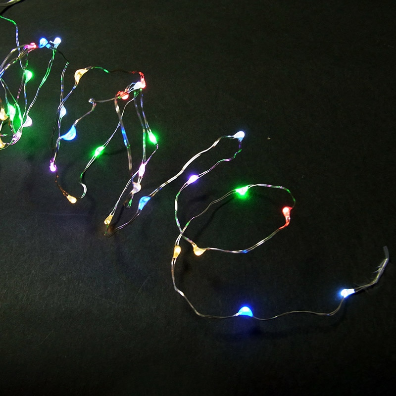 コロナ産業 ジュエリーライト　電池式　40球 7色ミックス　シルバーコード JE40MIX 1個（ご注文単位1個）【直送品】