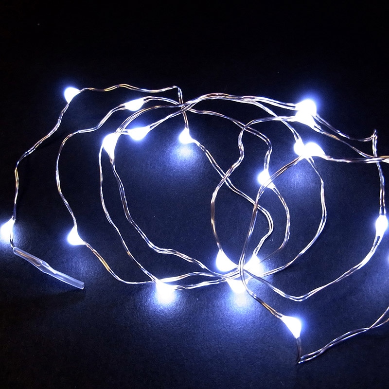 コロナ産業 ジュエリーライト　電池式　20球 タイマー付　白色球　シルバーコード HJ20W 1個（ご注文単位1個）【直送品】