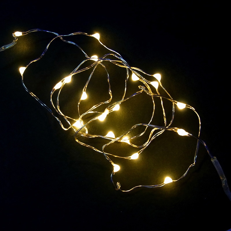 コロナ産業 ジュエリーライト　電池式　20球 タイマー付　電球色　シルバーコード HJ20D 1個（ご注文単位1個）【直送品】