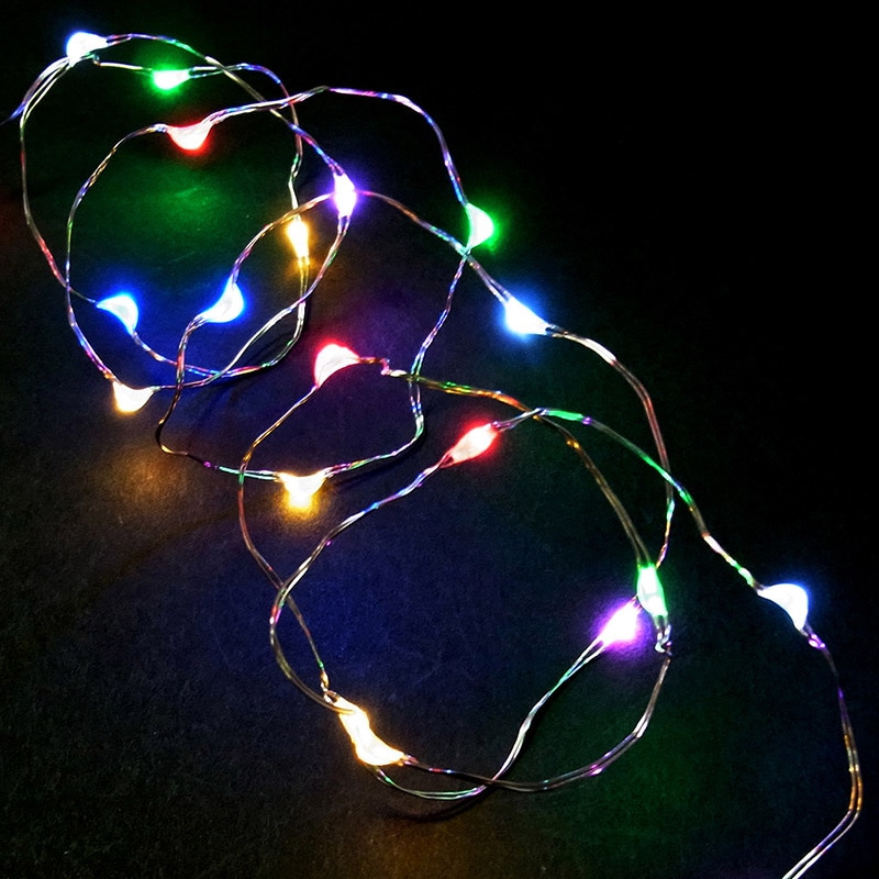 コロナ産業 ジュエリーライト　電池式　20球 タイマー付　7色ミックス　シルバーコード HJ20MIX 1個（ご注文単位1個）【直送品】