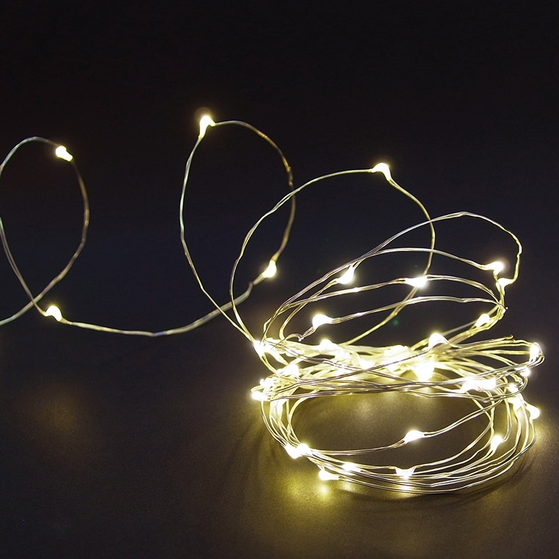 コロナ産業 ジュエリーライト100球　アダプター付 タイマー付　電球色　シルバーコード JT100D 1個（ご注文単位1個）【直送品】