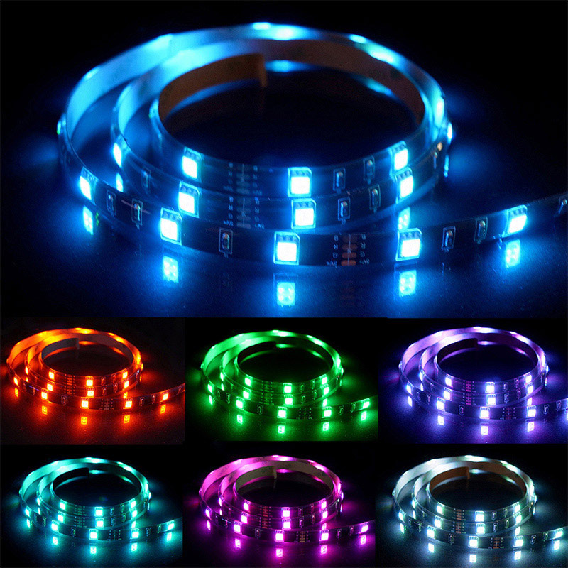 コロナ産業 USBテープライト 30球 1m RGB ブラックコード RUS1RGB 1個（ご注文単位1個）【直送品】