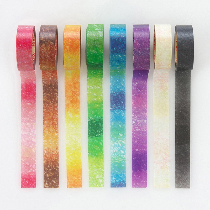 リンレイテープ マスキングテープ RINK いろどりくれよん 8色セット 1セット(ご注文単位20セット)【直送品】