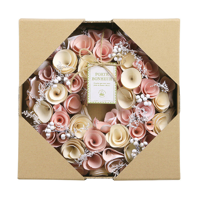 SG Wonder zone 完成リース φ24cm パステルピンク 660-019 1個(ご注文単位1個)【直送品】