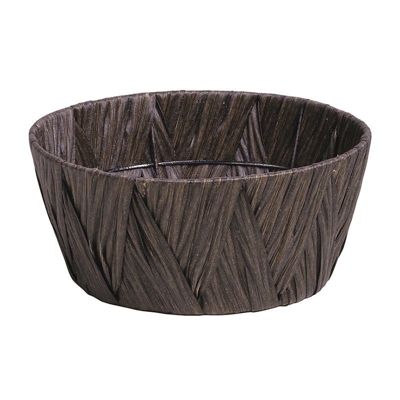 SG Wonder zone PEクロス編み 寄せ鉢3号用 ダークブラウン 560-204B 1個(ご注文単位1個)【直送品】