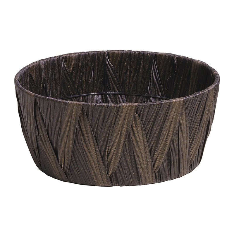 SG Wonder zone PEクロス編み 寄せ鉢3.5号用 ダークブラウン 560-205B 1個(ご注文単位1個)【直送品】