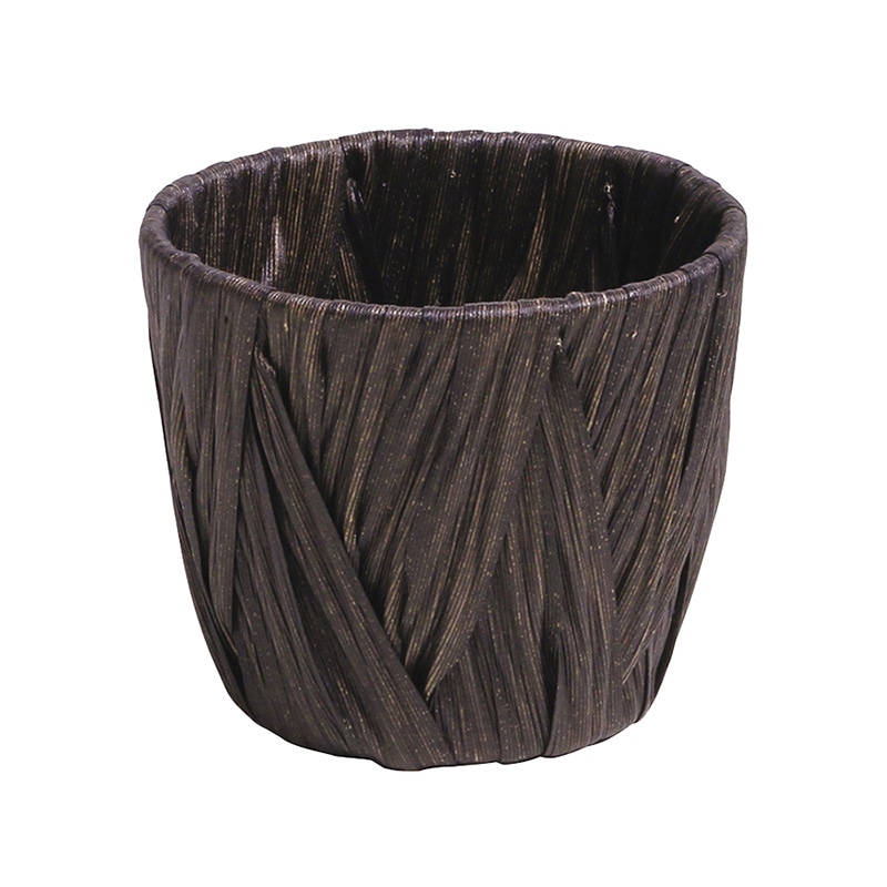 SG Wonder zone PEクロス編み 駄温鉢3号用 ダークブラウン 560-30DB 1個(ご注文単位10個)【直送品】