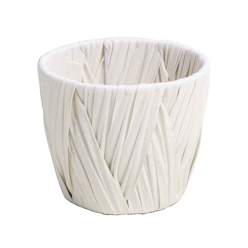 SG Wonder zone PEクロス編み 駄温鉢3号用 ホワイト 560-30DW 1個（ご注文単位10個）【直送品】