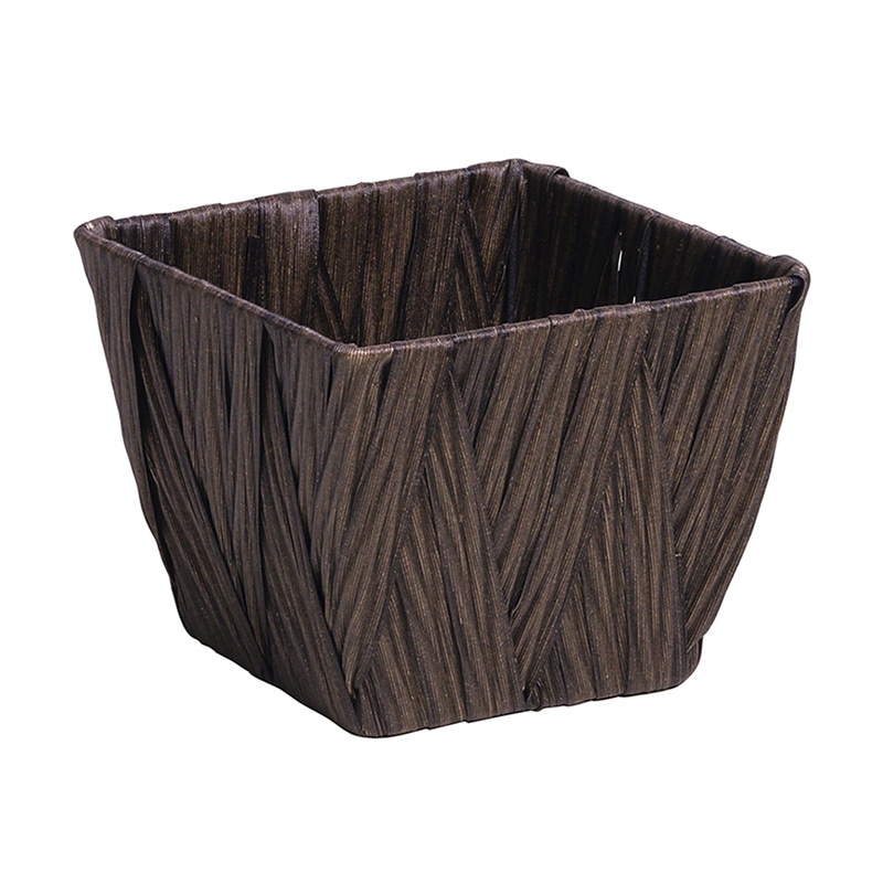 SG Wonder zone PEクロス編み 角駄温鉢4号用 ダークブラウン 560-40DEB 1個(ご注文単位1個)【直送品】