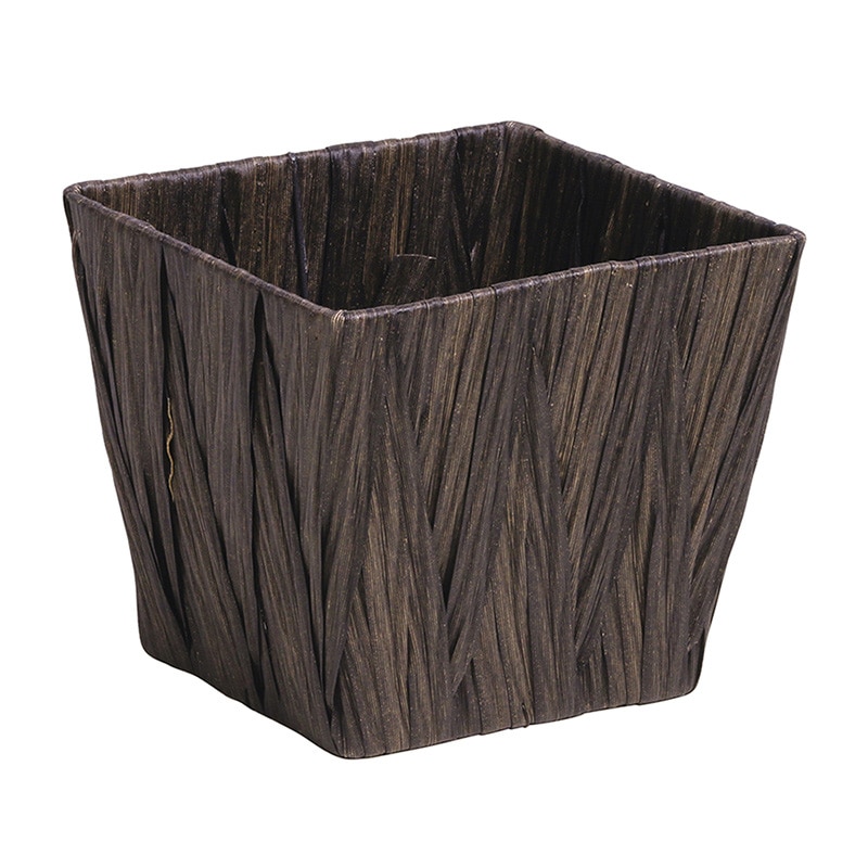 SG Wonder zone PEクロス編み 角駄温鉢5号用 ダークブラウン 560-50DEB 1個(ご注文単位1個)【直送品】