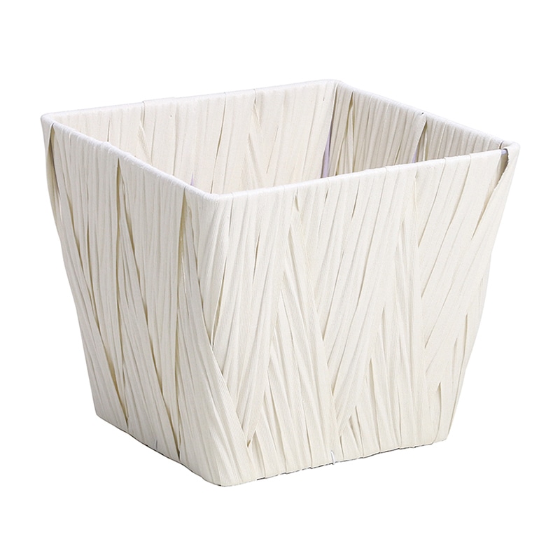 SG Wonder zone PEクロス編み 角駄温鉢5号用 ホワイト 560-50DEW 1個（ご注文単位1個）【直送品】