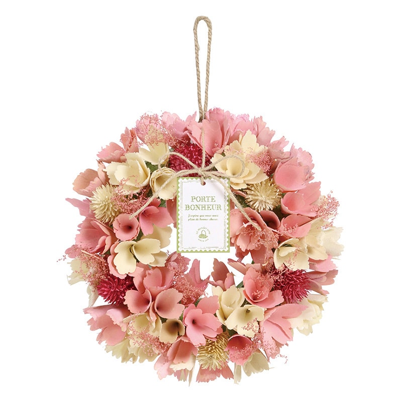 SG Wonder zone 完成リース φ24cm ピンク 660-032 1個(ご注文単位1個)【直送品】