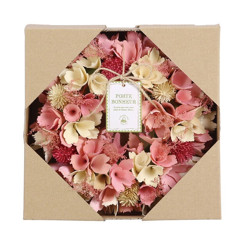 SG Wonder zone 完成リース φ24cm ピンク 660-032 1個(ご注文単位1個)【直送品】